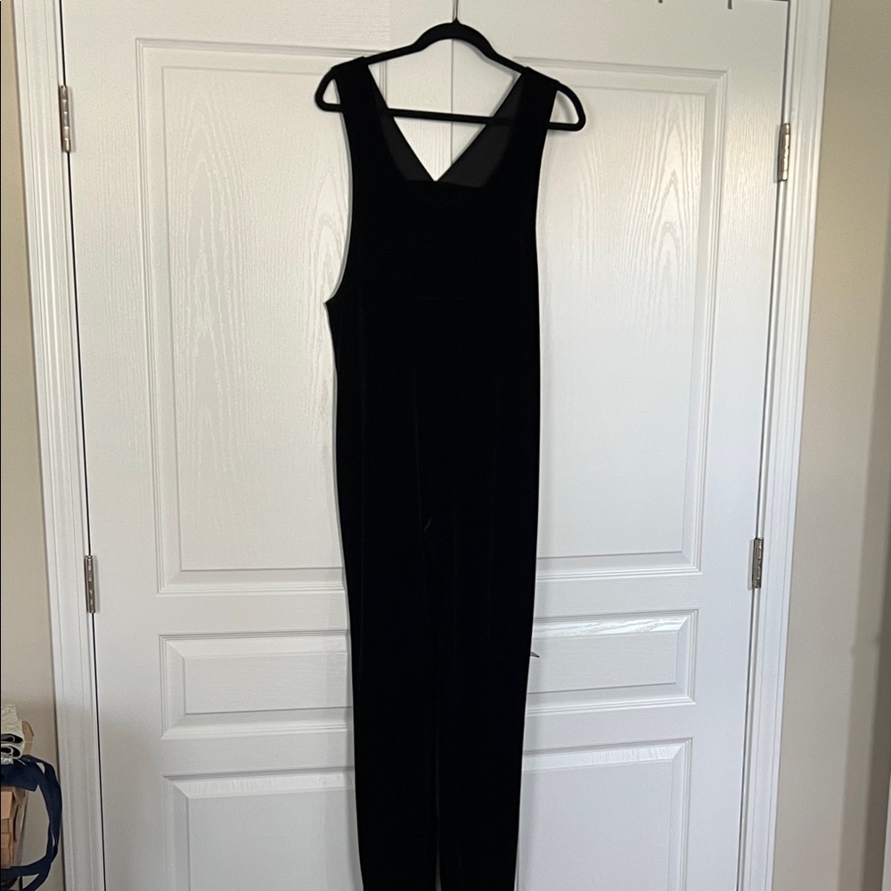 Vintage Chicos Black Velvet Romper
